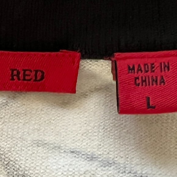 Red Career Wear Top Self Tie Customize Fit Tunic Neutral Colors Size Large - Picture 6 of 8